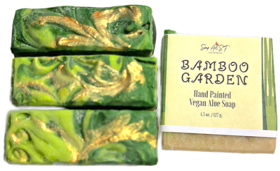 Soap, Bamboo Garden (Hand painted)