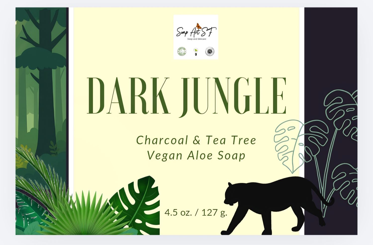 Soap, Dark Jungle (Tea Tree &amp; Lavender)