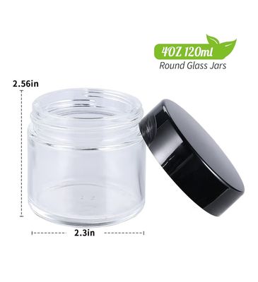 *Lot of 19 Jars, 4 oz. glass with lid