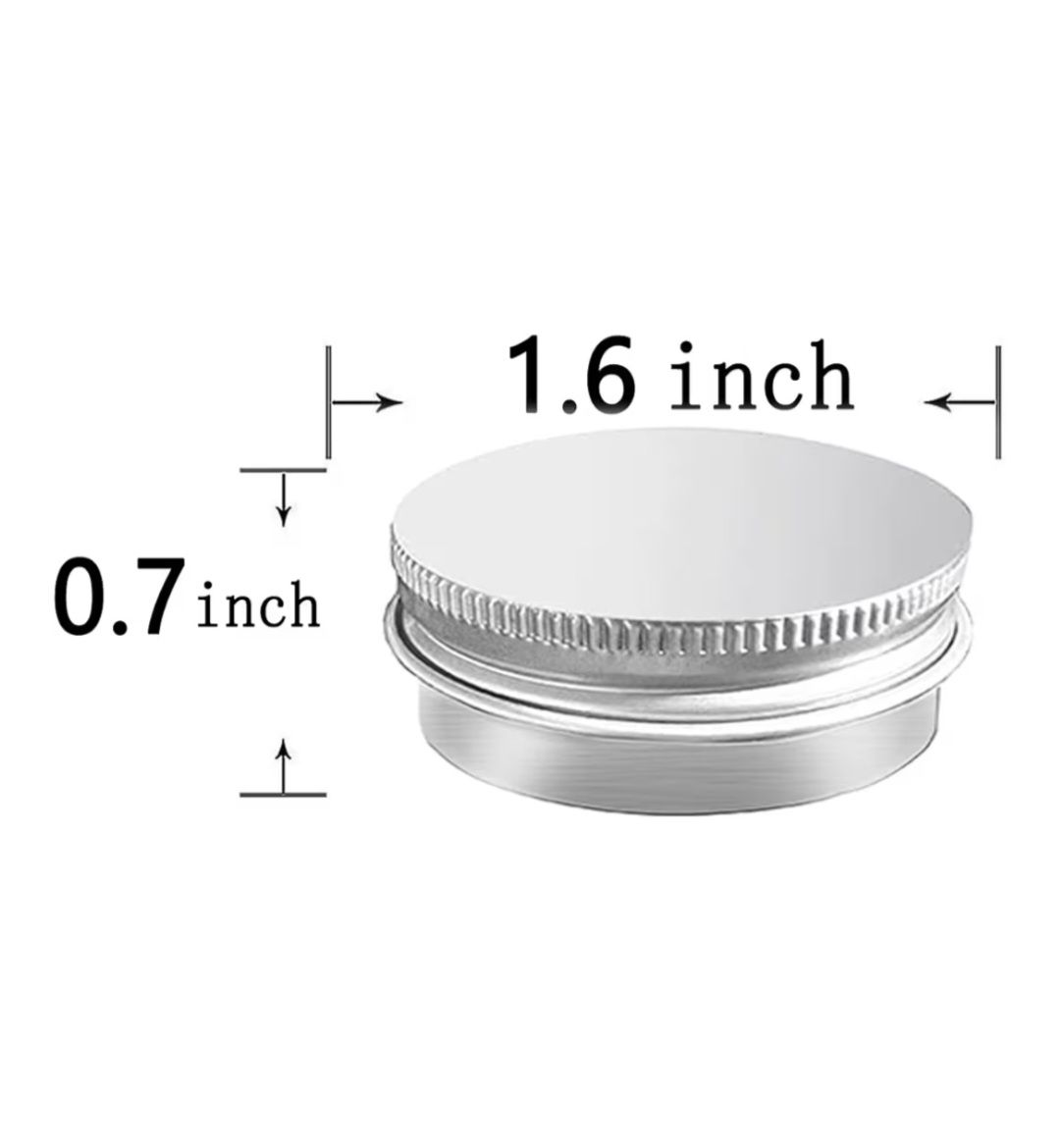 *Lot of 35 metal tins; 1/2 ounce (Free shipping)