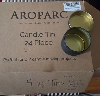 *Lot of 21 empty 4 oz. metal tins