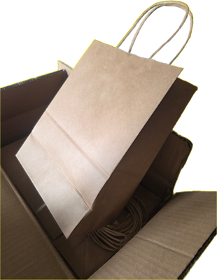 *Lot of 50 Kraft Bags (10"x8"x4")