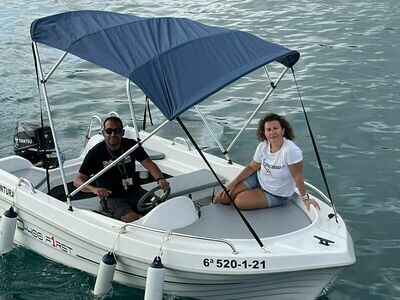 Boat Rental without Skipper - 4 Hours (Half Day) / Alquiler horas