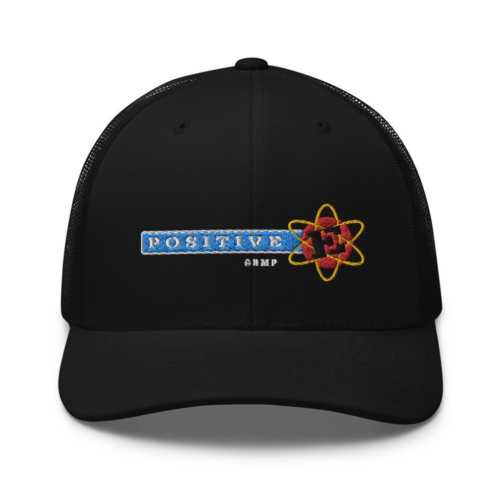 Positive-E-Trucker Cap, Color: Black