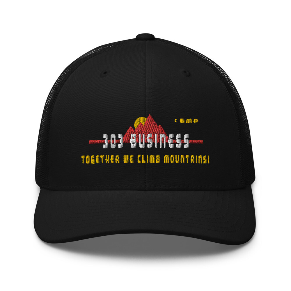 303 Business-Trucker Cap, Color: Black
