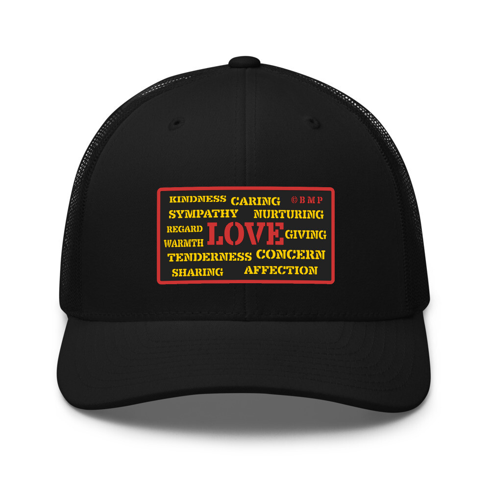 Love-Trucker Cap, Color: Black