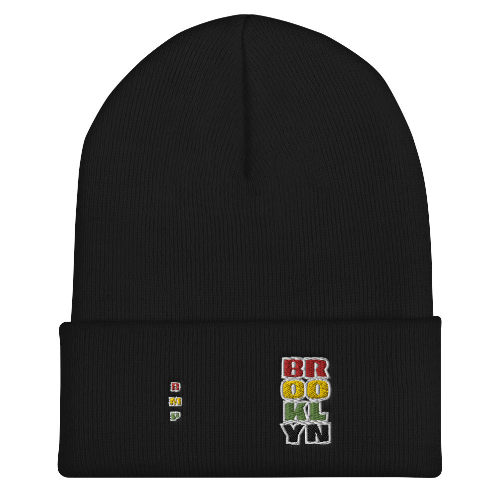 Brooklyn-Cuffed Beanie, Color: Black