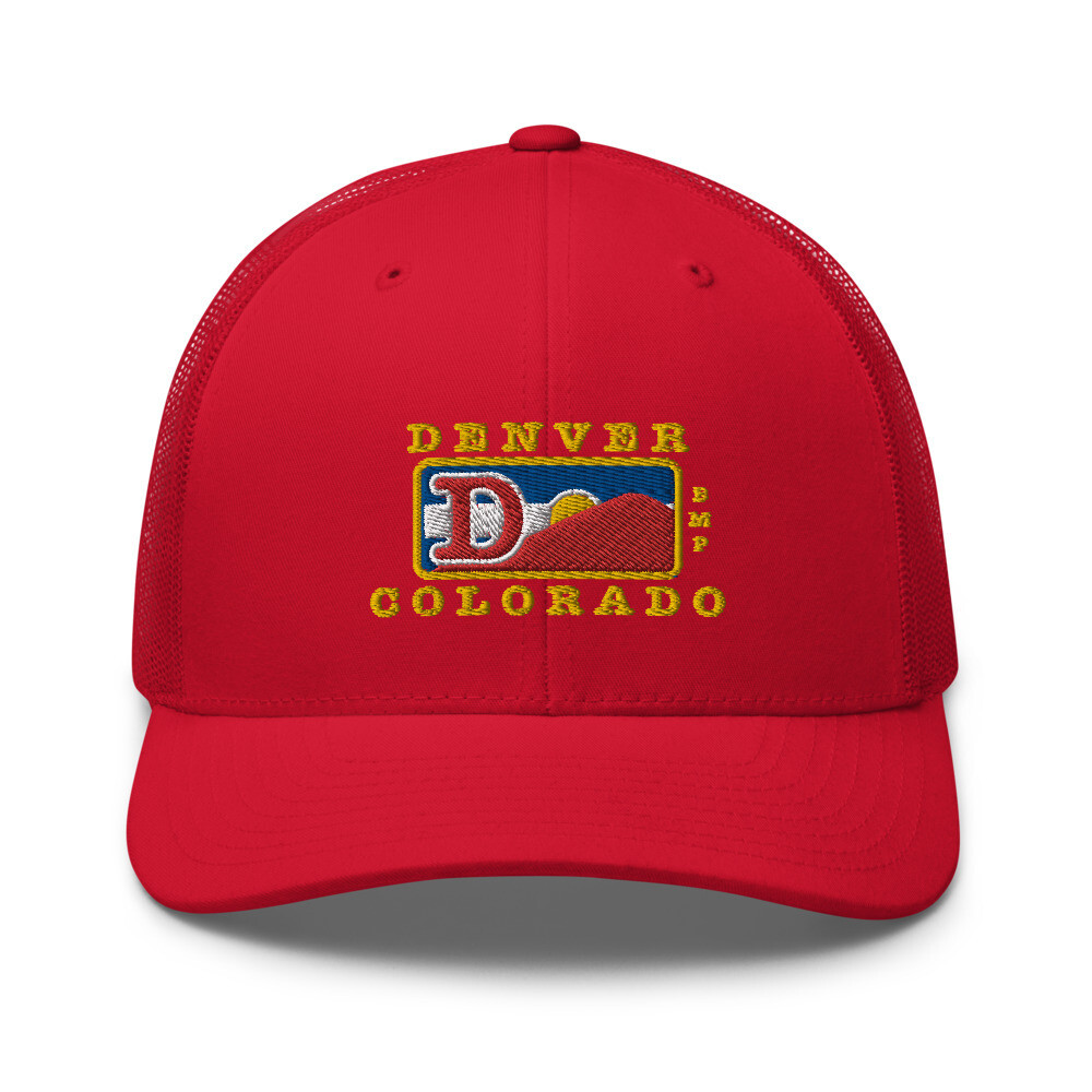 Denver Colorado-Colorado Colors-Trucker Cap