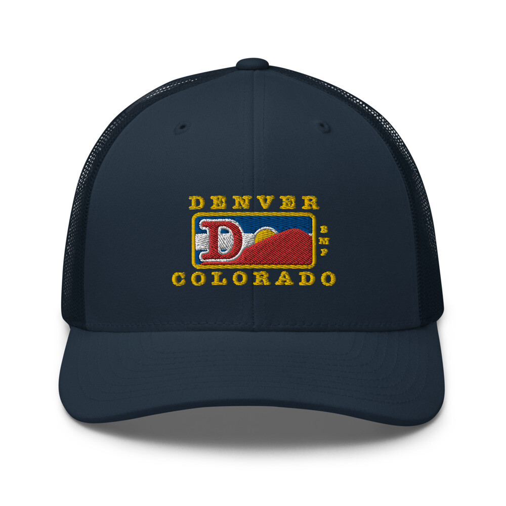 Denver Colorado-Colorado Colors-Trucker Cap