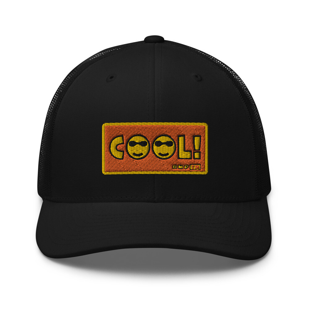 C😎😎L!-Trucker Cap, Color: Black