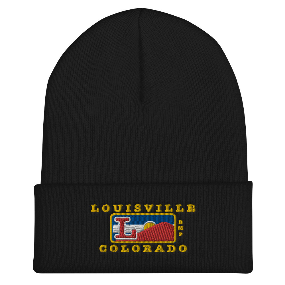 Louisville Colorado-Cuffed Beanie, Color: Black