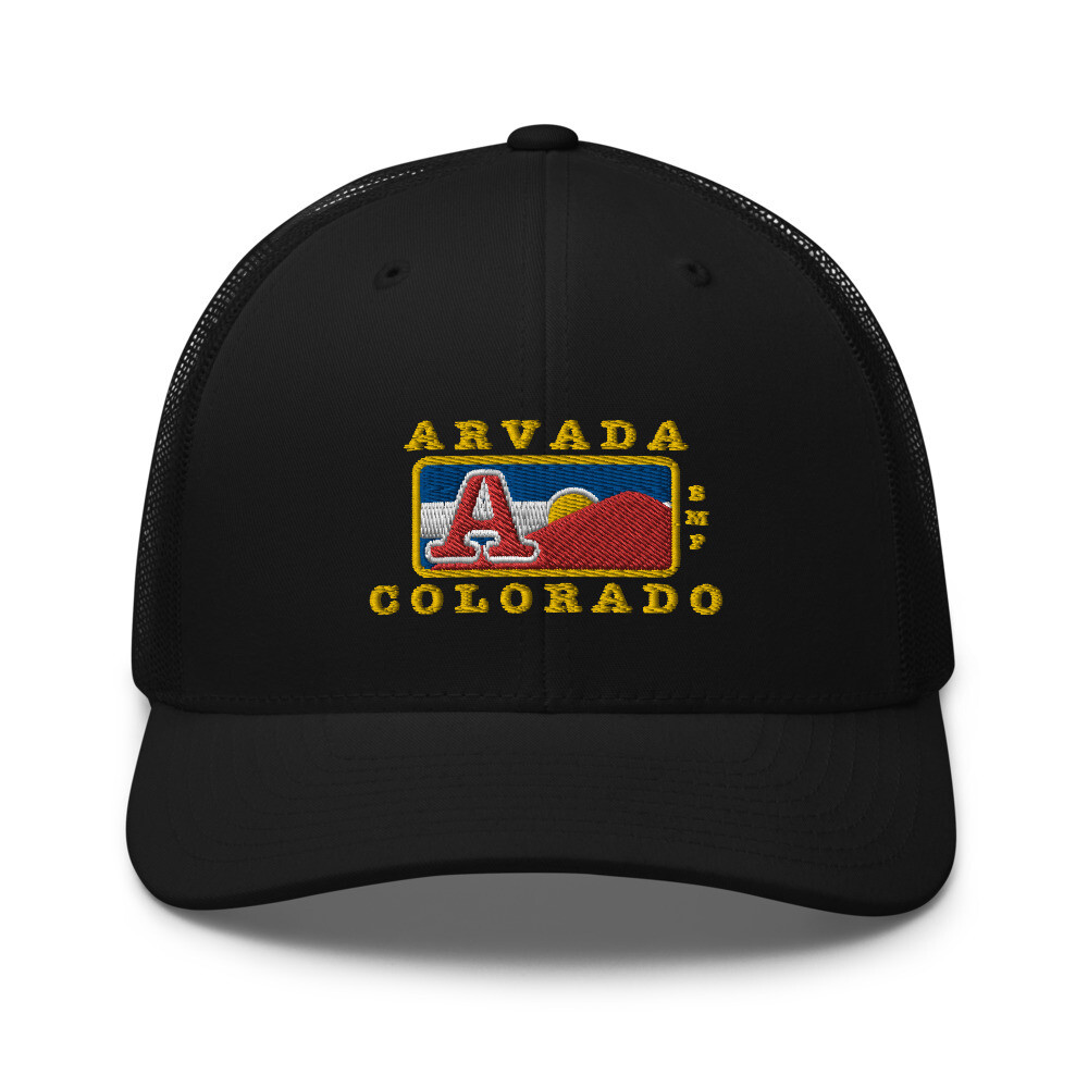 Arvada Colorado-Trucker Cap, Color: Black