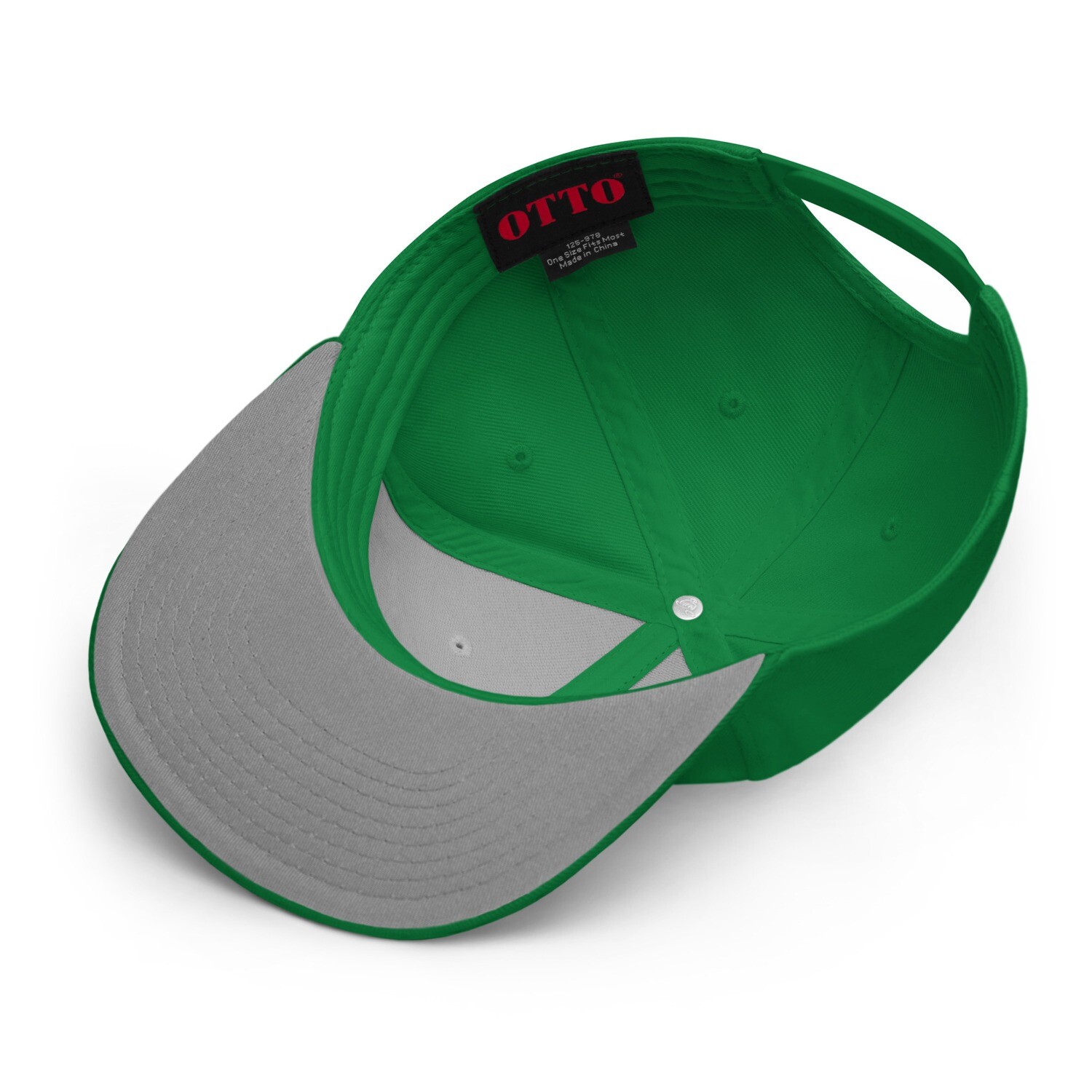 Gold Four Leaf Clover- Flat Front Snapback Hat