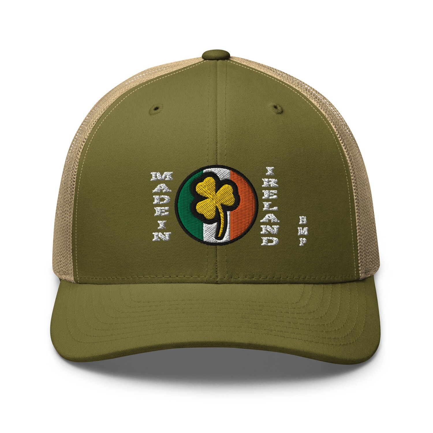 Made In Ireland Gold Shamrock- Trucker Cap