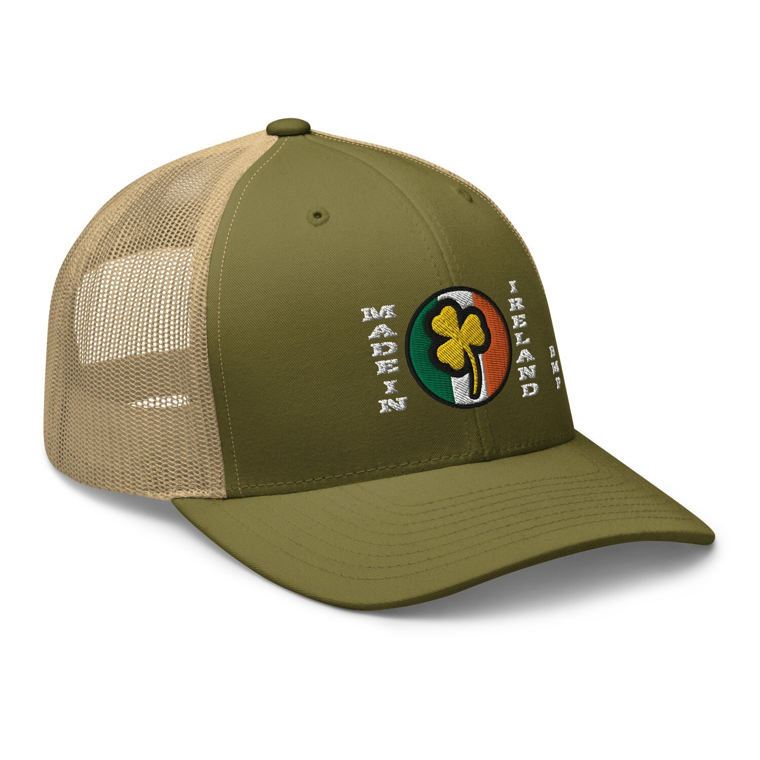 Made In Ireland Gold Shamrock- Trucker Cap