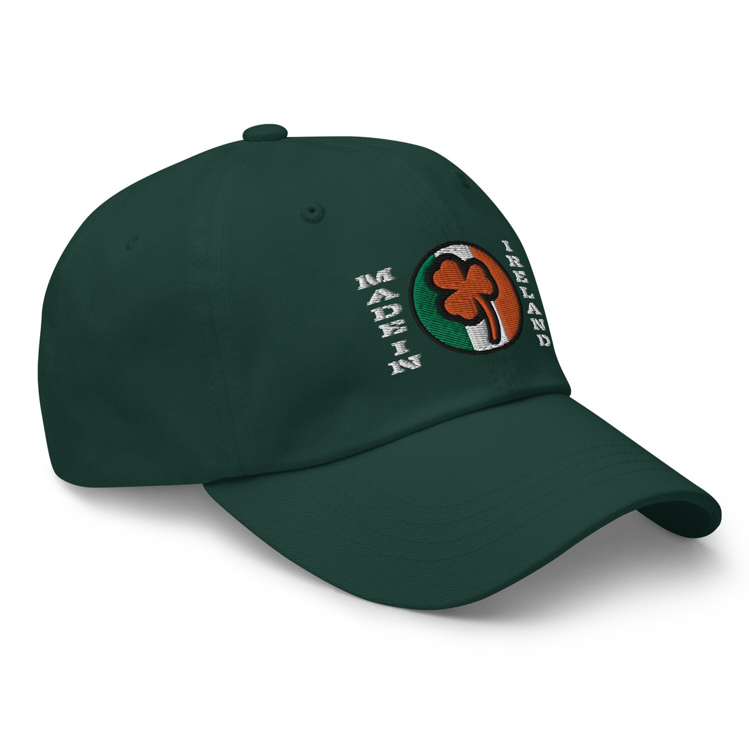 Made In Ireland Orange Shamrock- Dad hat