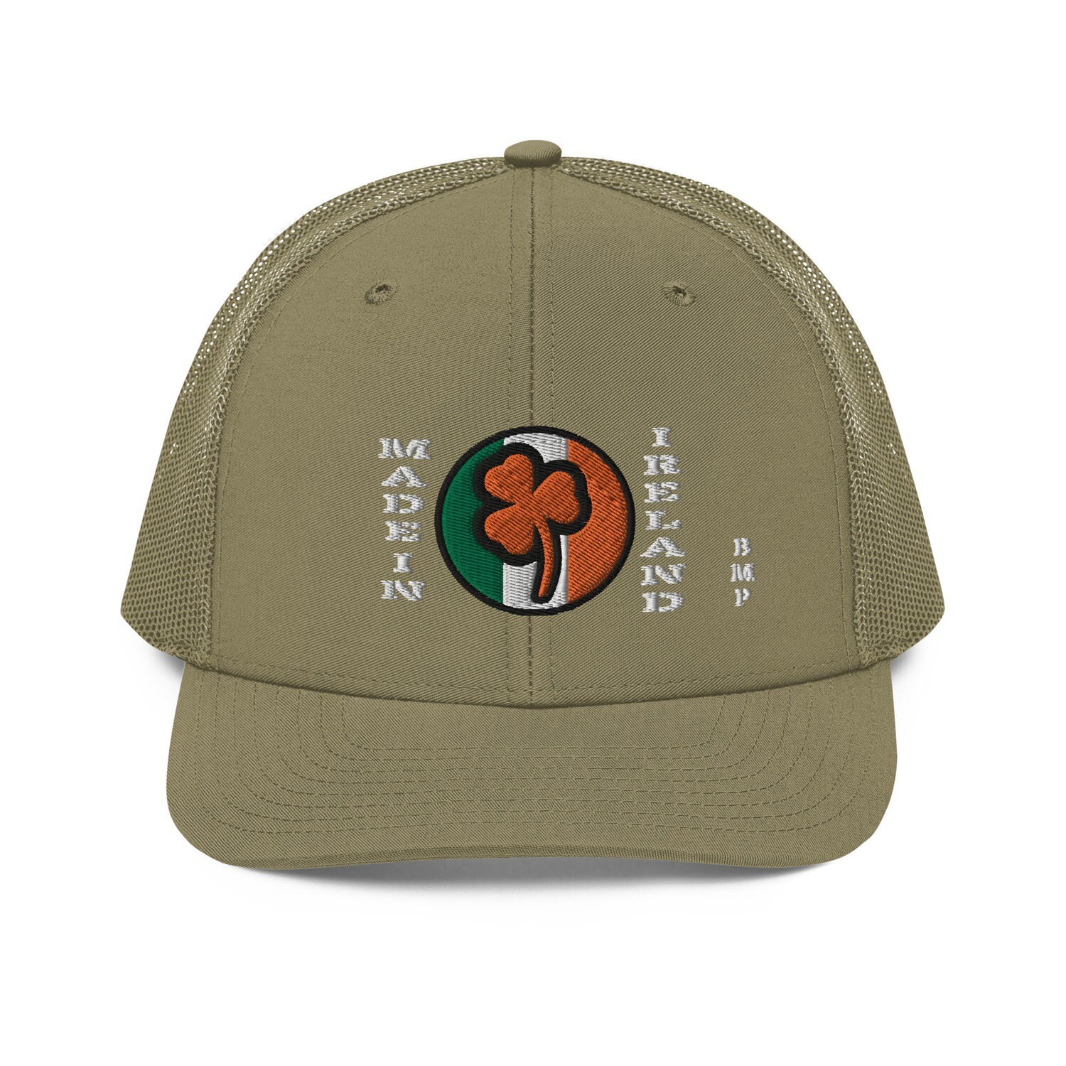 Made In Ireland Orange Shamrock Richardson Trucker Cap