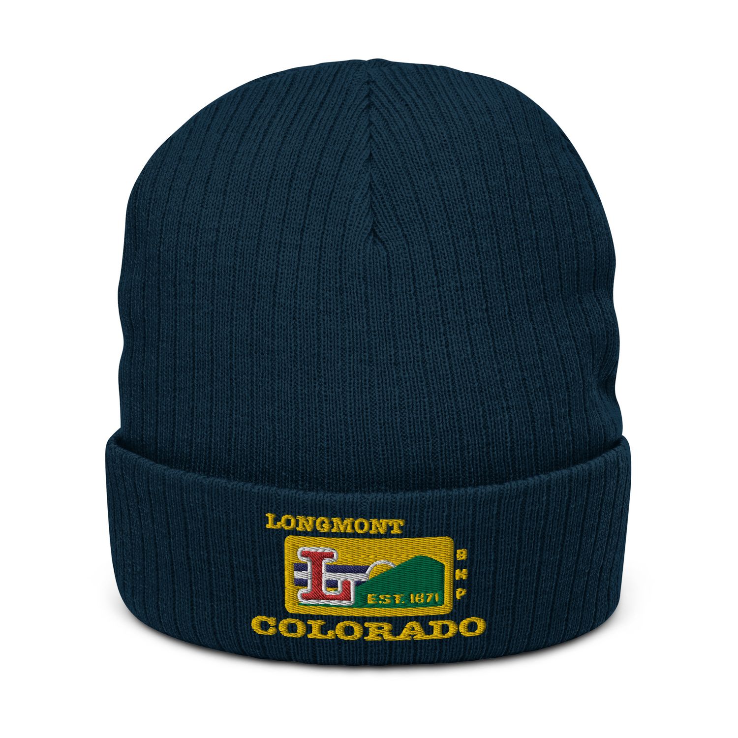 Longmont Colorado-Ribbed knit beanie