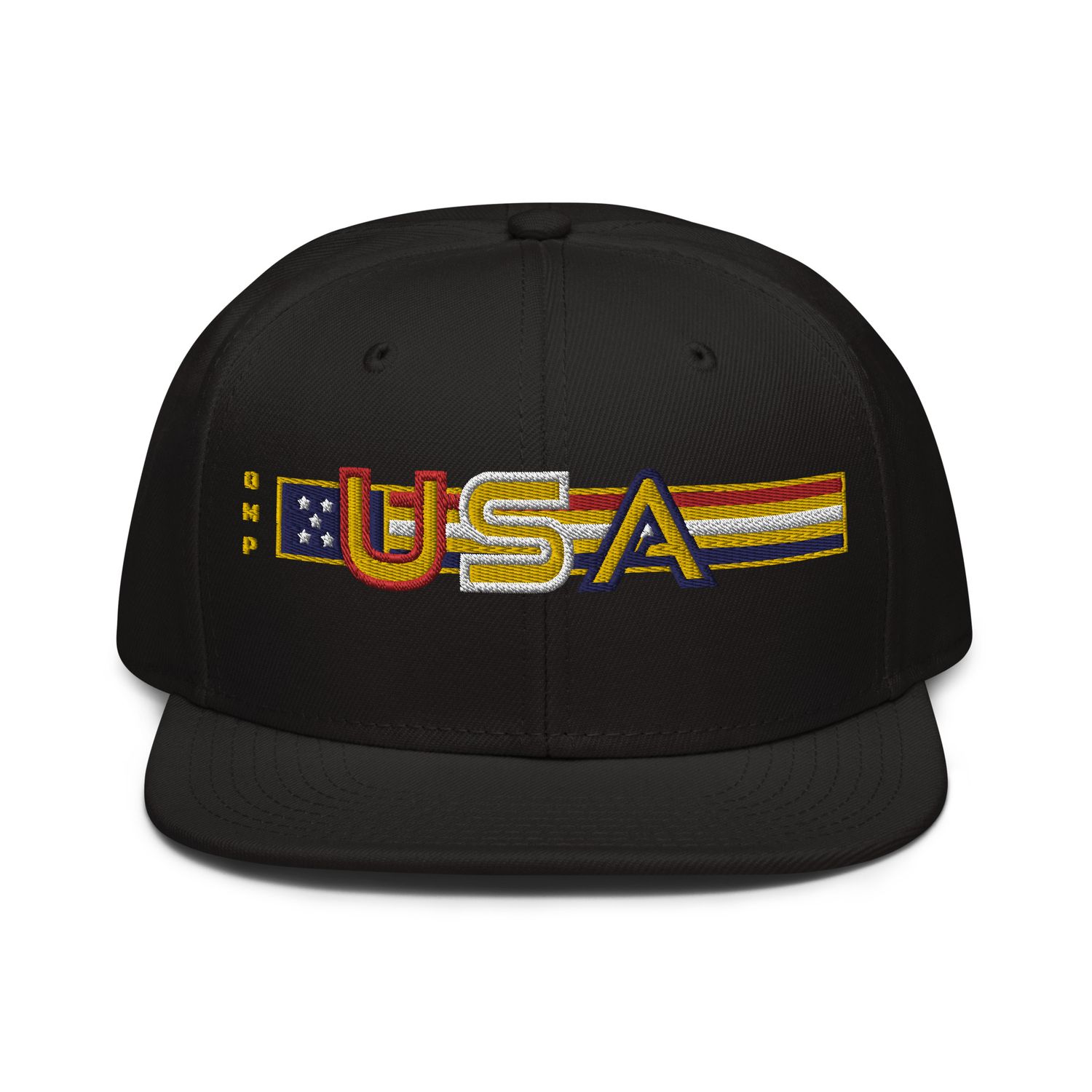 USA- Flat Front Snapback Hat