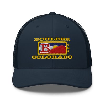 Boulder Colorado - Trucker Cap