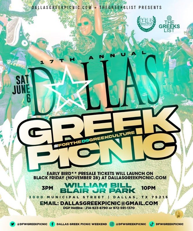 DGP 2026 Greek Picnic $7 BLACK FRIDAY PRESALE Admission