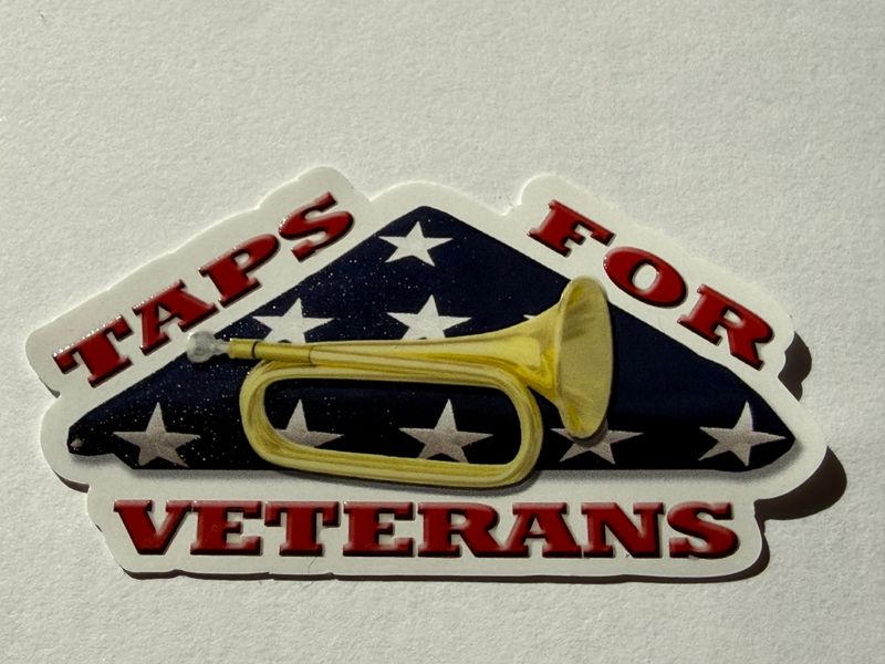 NEW ADDITION! Sticker - Taps for Veterans NEW ADDITION! Sticker - Taps for Veterans