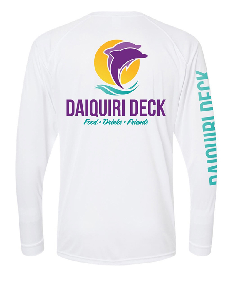 Daiquiri Deck Long Sleeve DriFit Tee White Shop