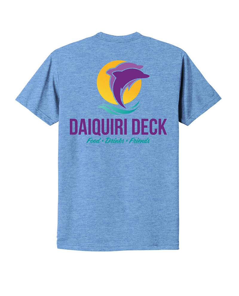 Daiquiri Deck Tee Shirt Unisex Columbia Blue Shop