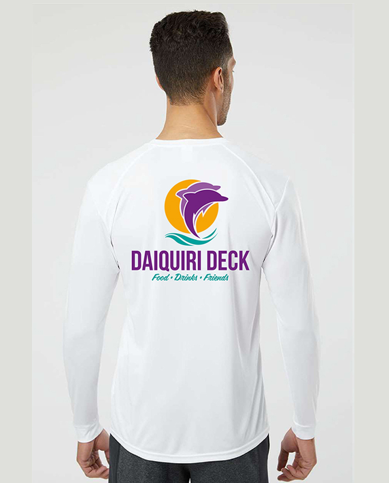 Daiquiri Deck Long Sleeve DriFit Tee White Shop