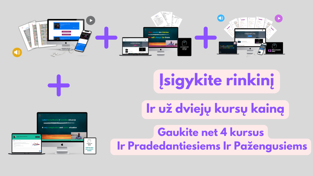 Audio ir Video Kursų Rinkinys - NUO NAUJŲ PRADEDU MOKYTIS