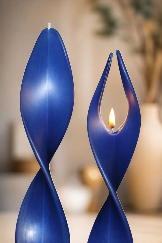 Engelskerze Blau - Engelslicht Kerze für Schutz - Motivation - Befreiung von Ängsten