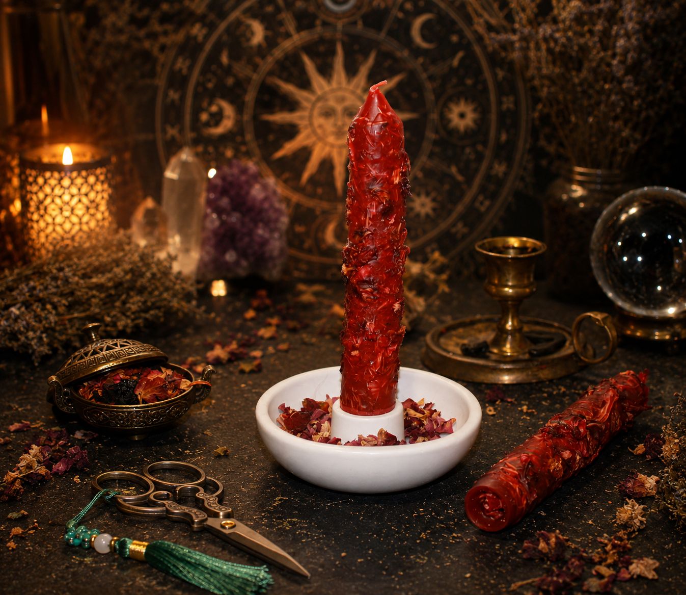 Ritualkerze Liebe Liebesritual 2 Stück