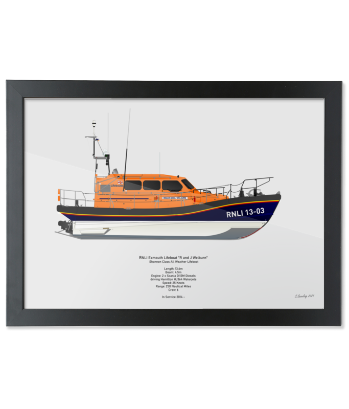 Shannon Class Lifeboat Art Print