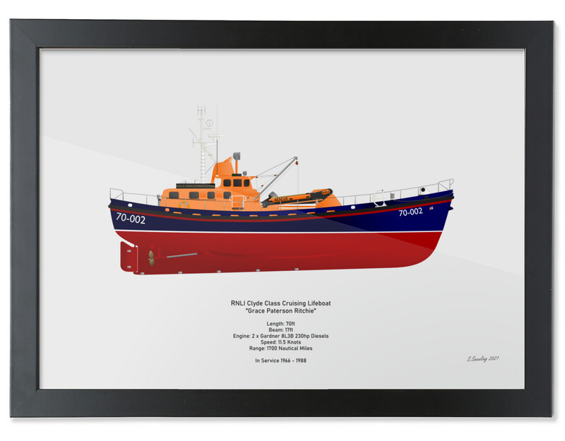 Clyde Class Lifeboat Art Print