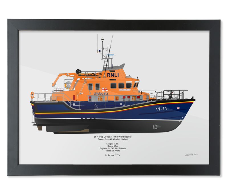 Severn Class Lifeboat Art Print