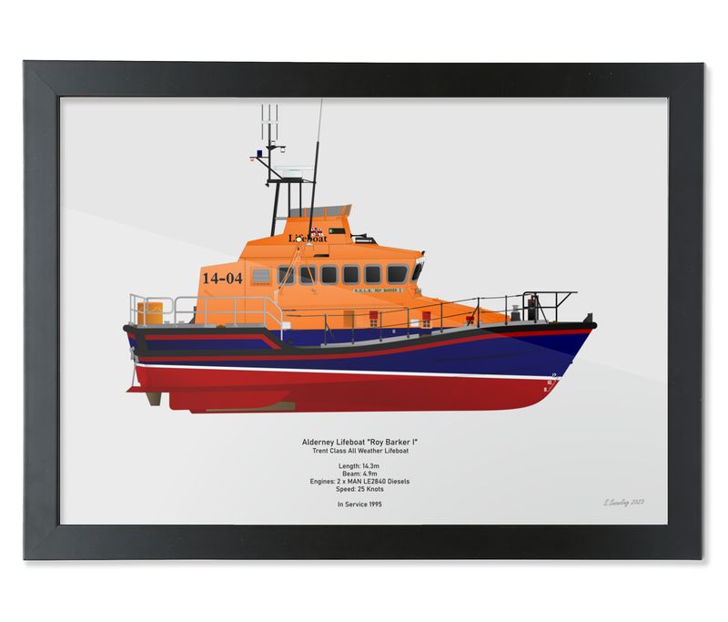 Trent Class Lifeboat Art Print