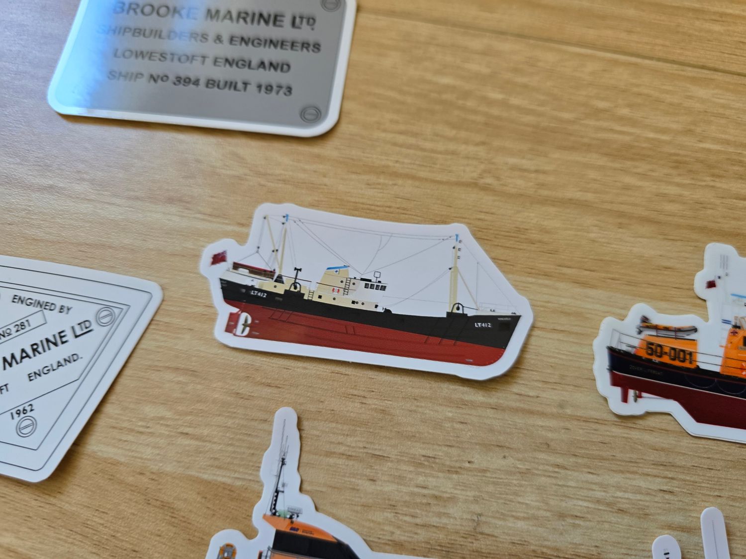 Lowestoft Historic Trawler Mincarlo LT-412 Vinyl Sticker