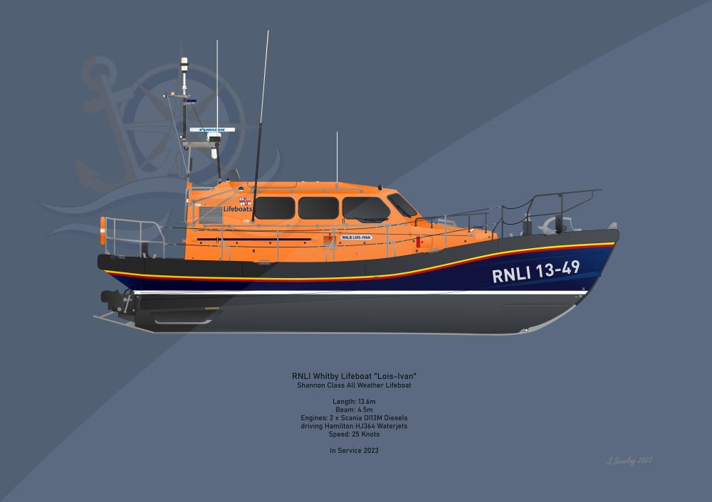 13-49 Lois Ivan Lifeboat Art Print