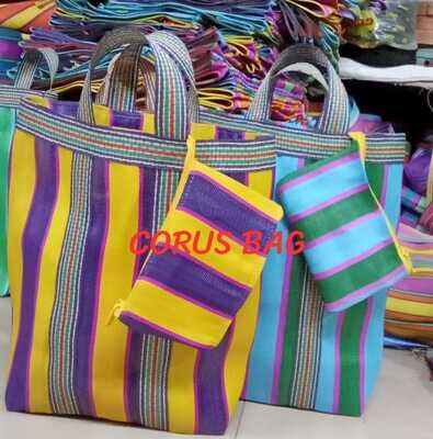 Nyloon Shopping Bags With Pouch Bag