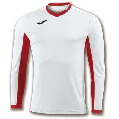 Champion IV T-shirt bianco rossa m.lunga