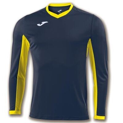 Champion IV T-shirt blu giallo m.lunga