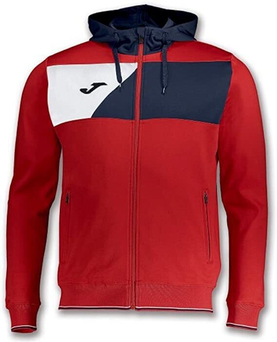 Crew II hHoodie Poly rosso blu, COLORE: ROSSO BLU, TAGLIA: 10A