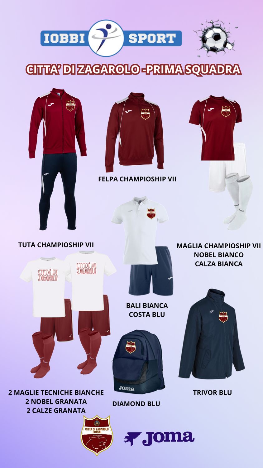 Kit prima squadra "Città di Zagarolo"