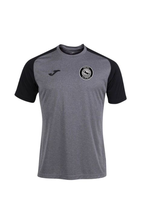Maglia a manica corta uomo Academy IV grigio melange nero