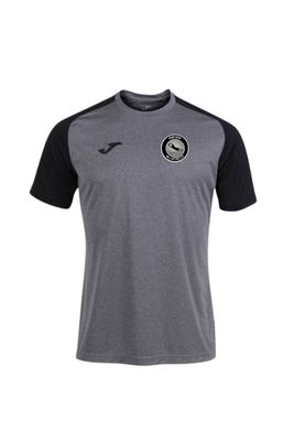 Maglia a manica corta uomo Academy IV grigio melange nero