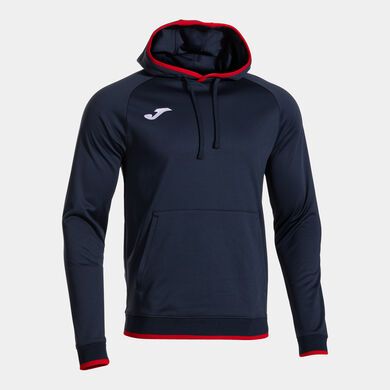 Felpa con cappuccio uomo Combi Premium blu scuro rosso
