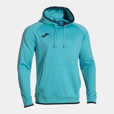 Felpa con cappuccio uomo Combi Premium turchese fluorescente blu scuro