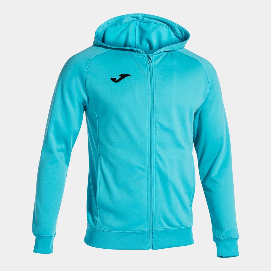 Giacca con cappuccio uomo Menfis turchese fluorescente
