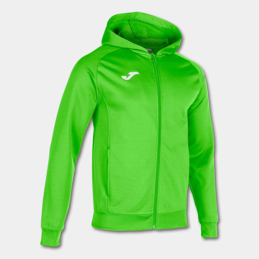 GIACCA CON CAPPUCCIO MENFIS VERDE FLUO