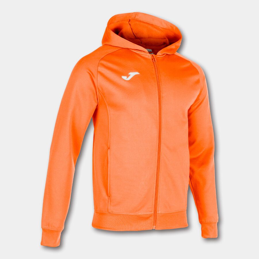 GIACCA CON CAPPUCCIO MENFIS ARANCIONE FLUO